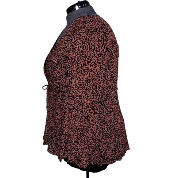 Torrid Tie-Front Midi Kimono Cheetah Print (Size 2) - Picture 4 of 7